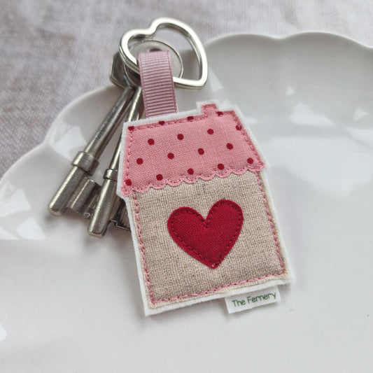 Little Loveheart House keyring