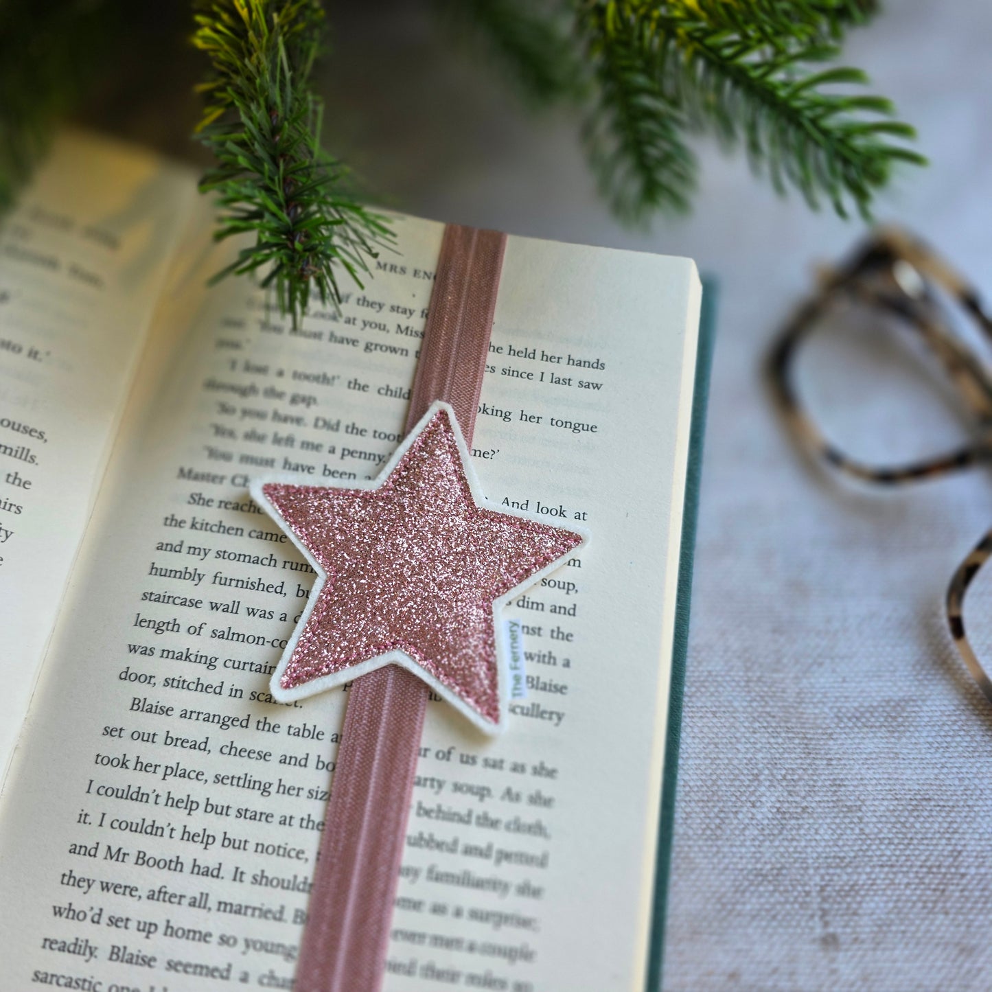 Star Bookband - Rose / Dusky Pink