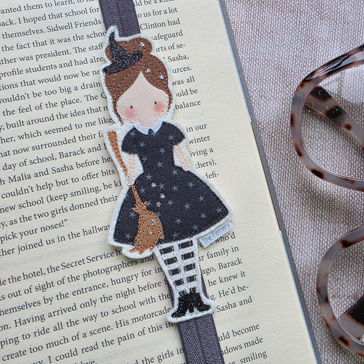 Witch Bookband - Light Brown Topknot