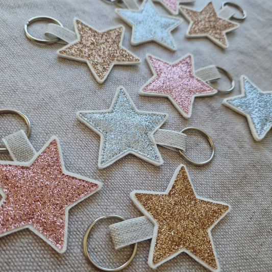 Sparkly Star Keyrings