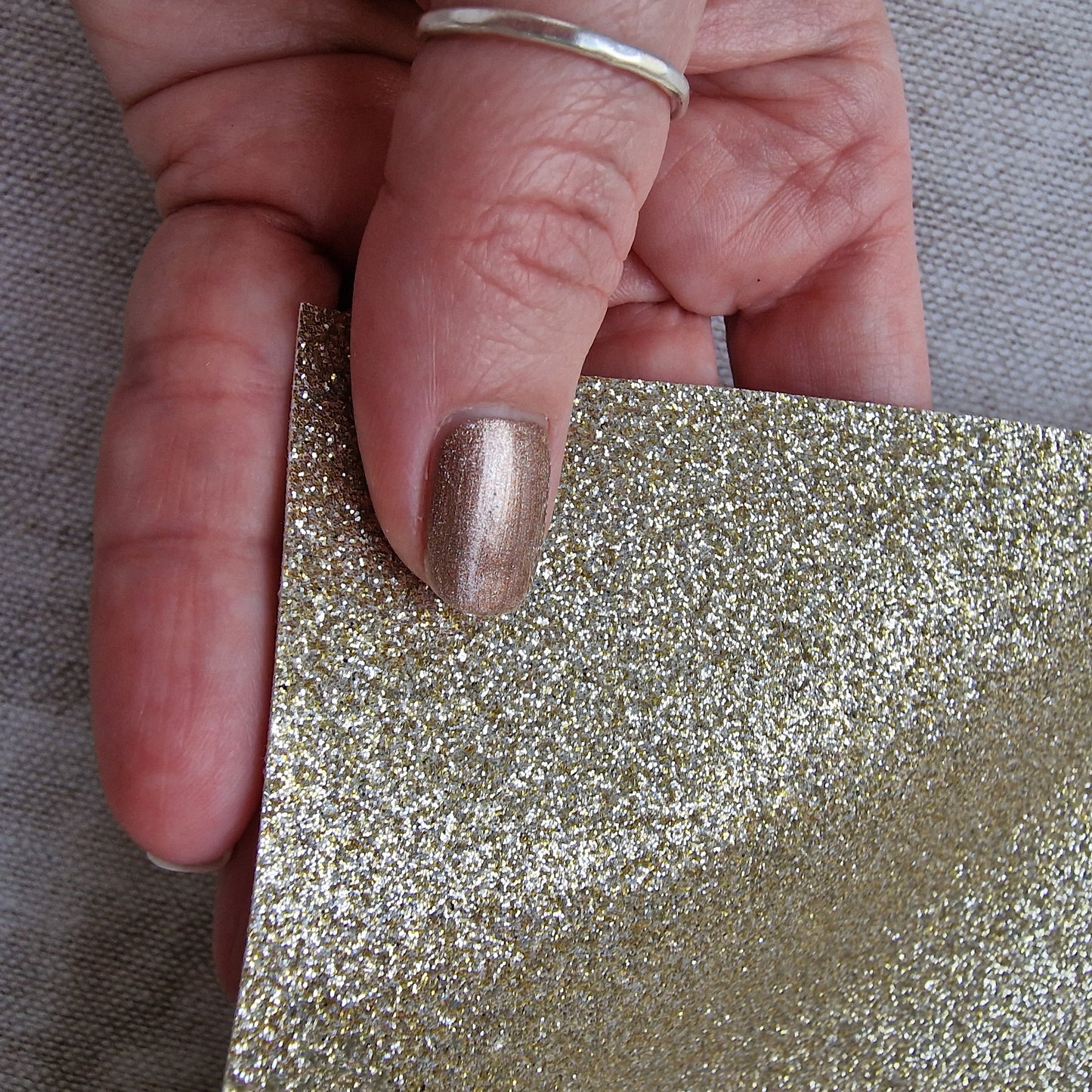 Glitter Fabric - Champagne