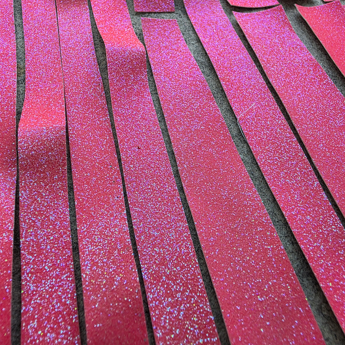 Bubblegum Glitter fabric remnants