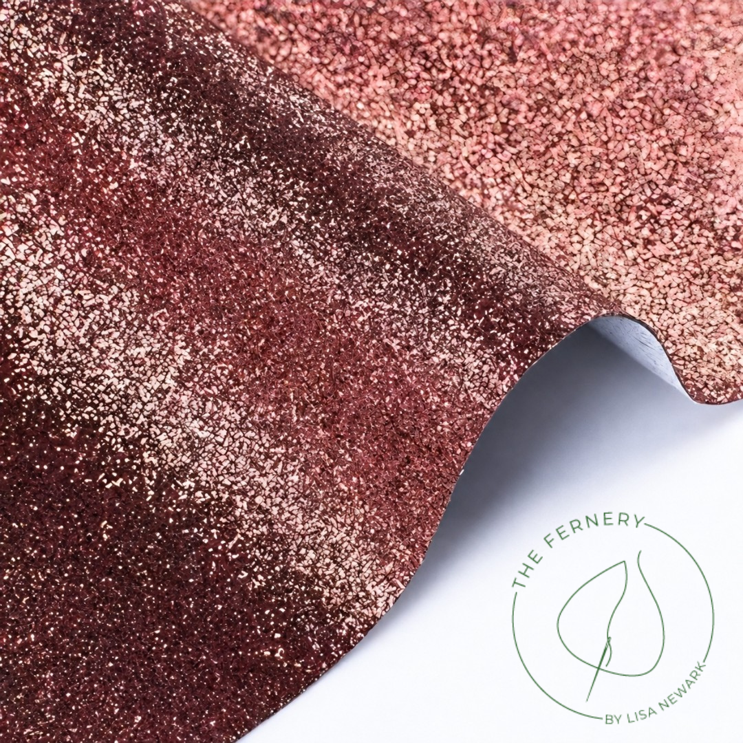 Glitter Fabric - Figgy Pud