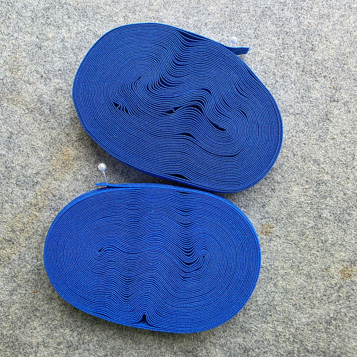 Blue 15mm elastic rolls