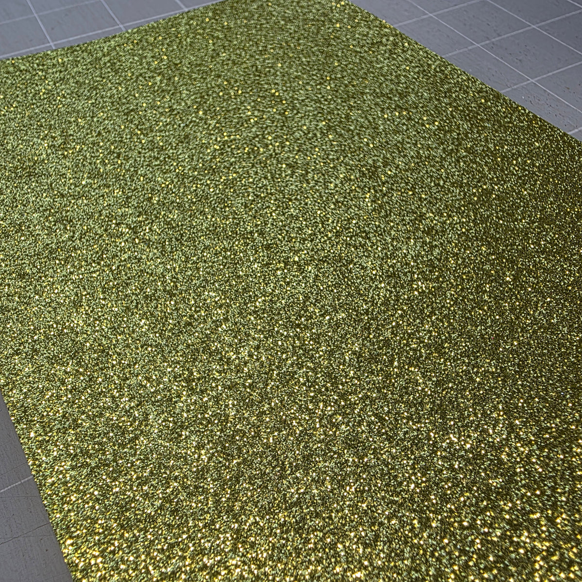 Lime green fine Glitter Fabric DESTASH (6)