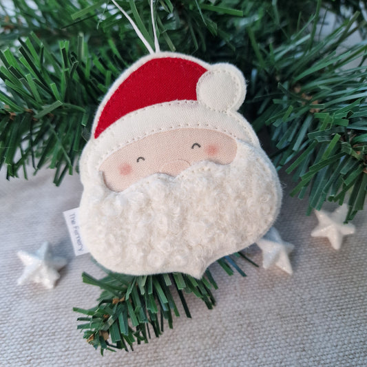 Curly Beard Mr Claus Decoration