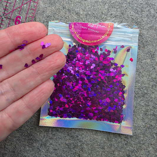 tiny purple cloud embellishments