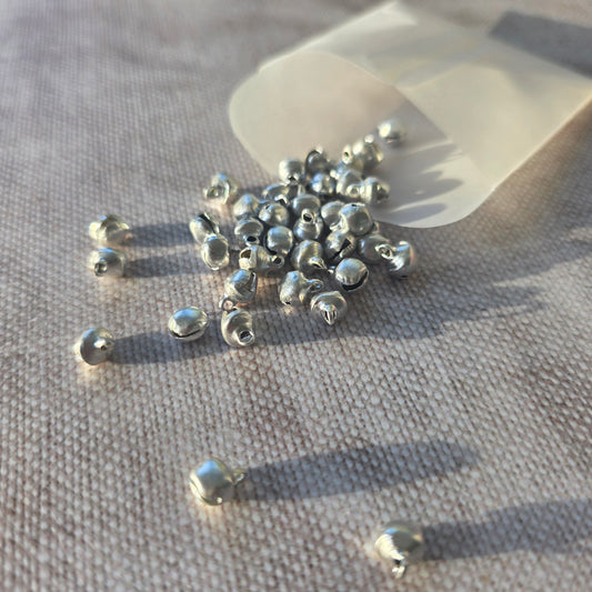 6mm Metal Bells - Silver