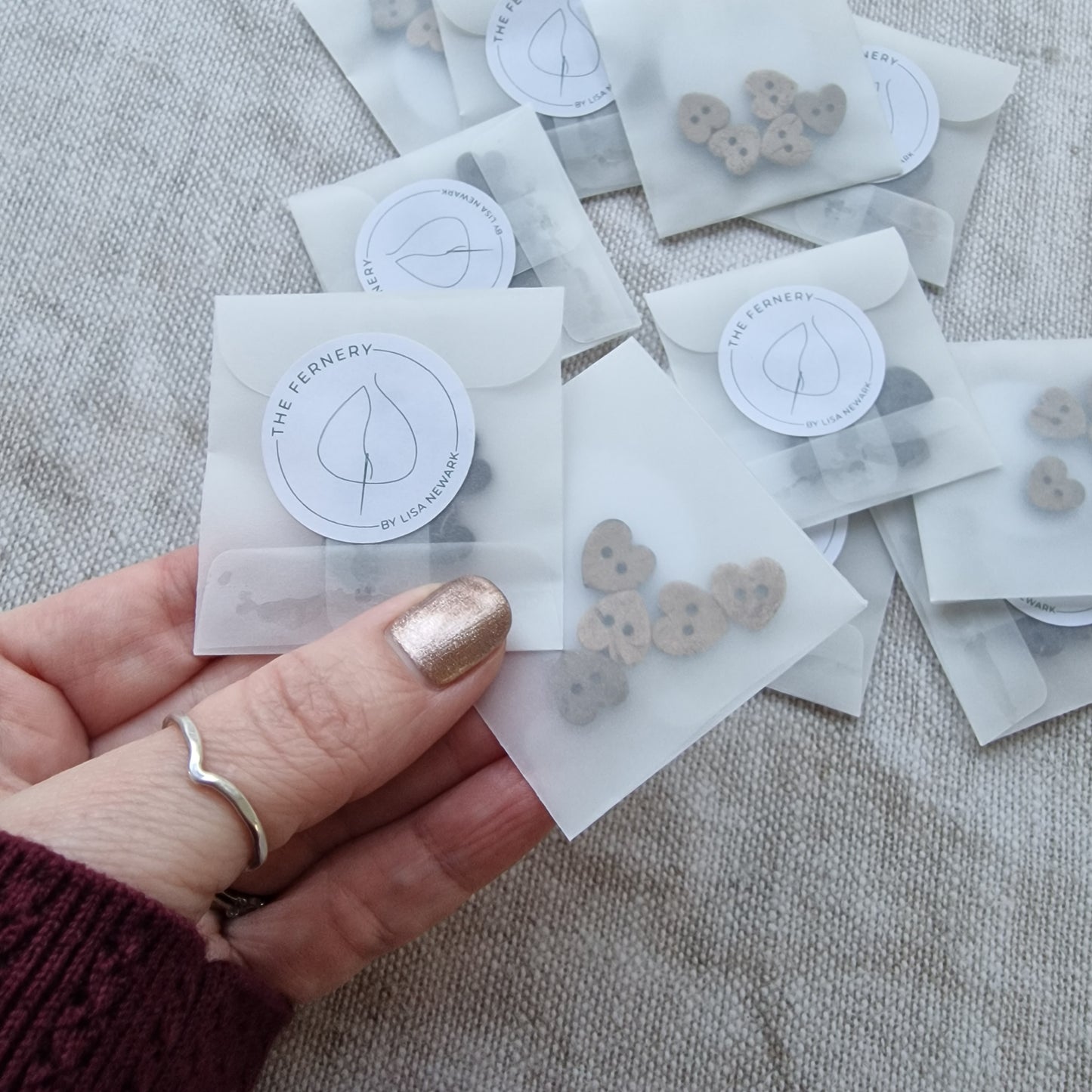 Heart Shaped Coco Shell buttons