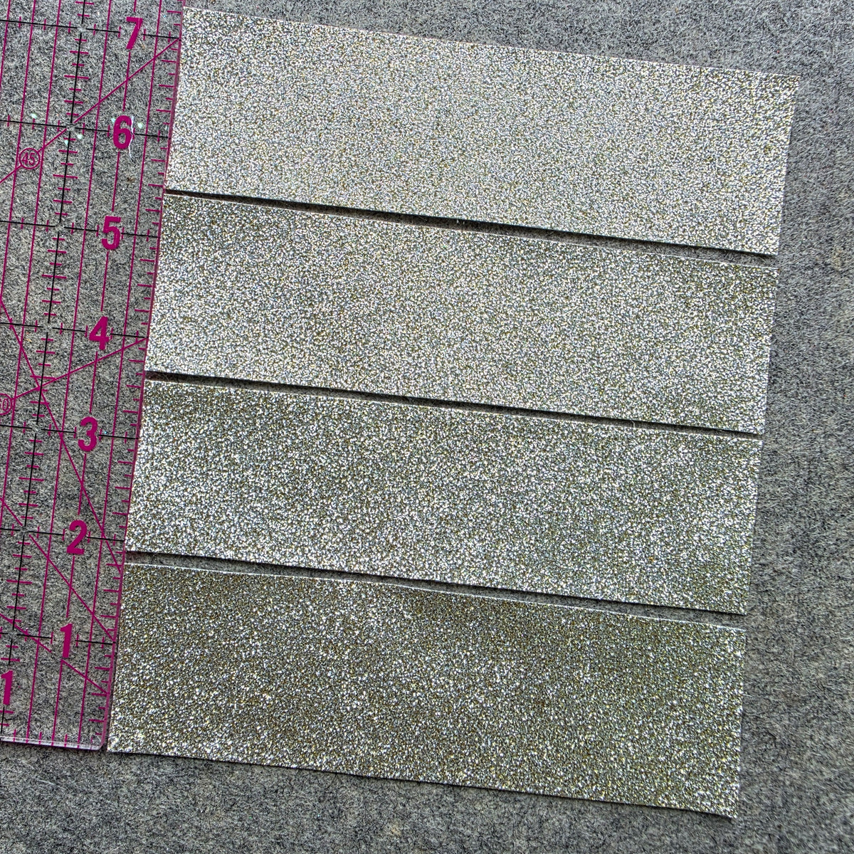 Champagne Glitter fabric remnants