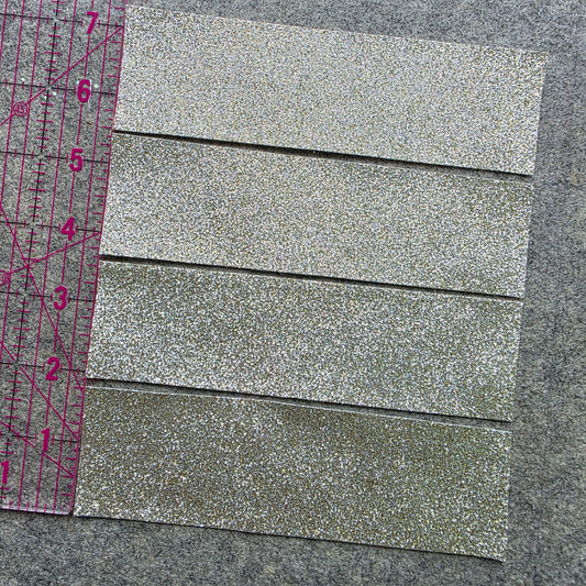 Champagne Glitter fabric remnants