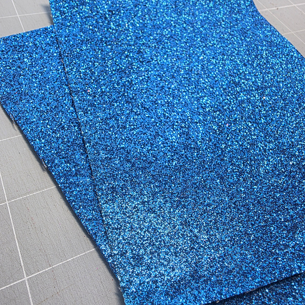 Royal Blue Fine Glitter Fabric DESTASH