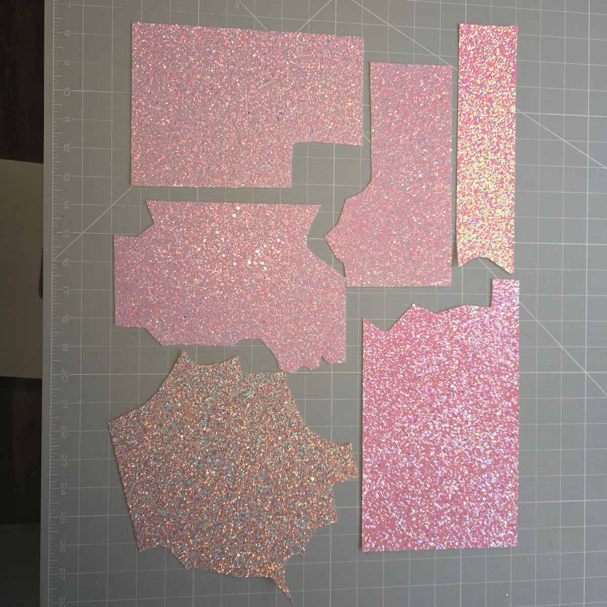 Chunky Pink glitter Remnants & Offcuts