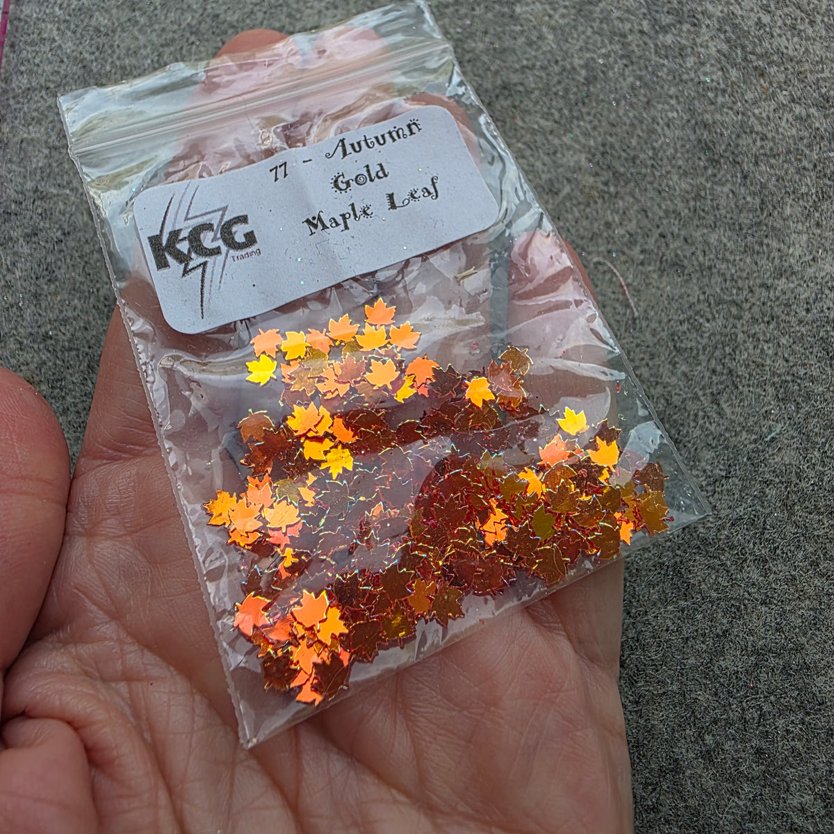 tiny autumn leaf embellishments