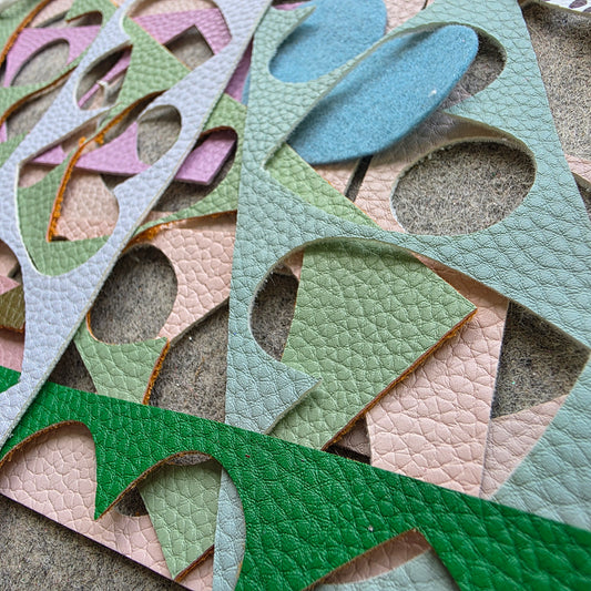 Pebbled Leatherette Scrap Bag