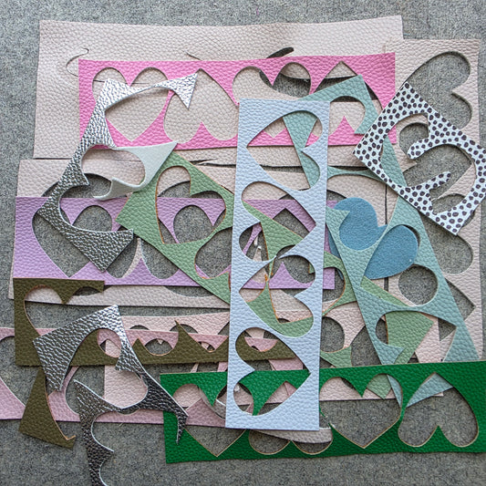 Pebbled Leatherette Scrap Bag