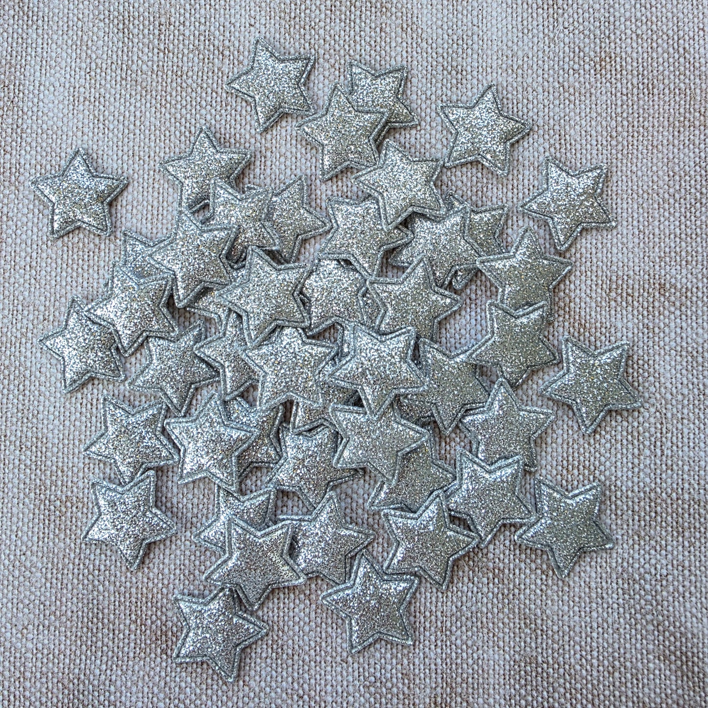 Silver Glitter Star embellishment