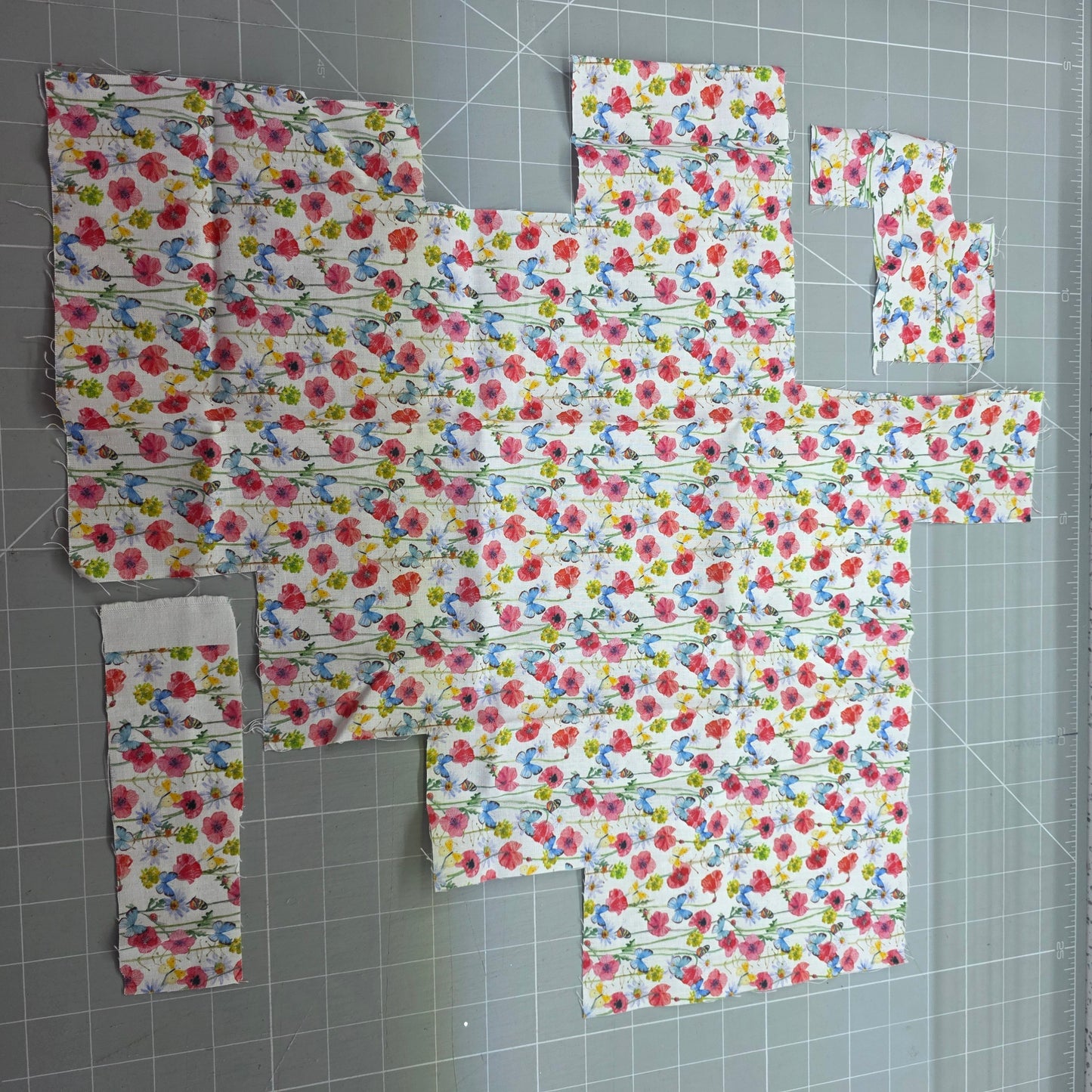 poppy fabric remnant