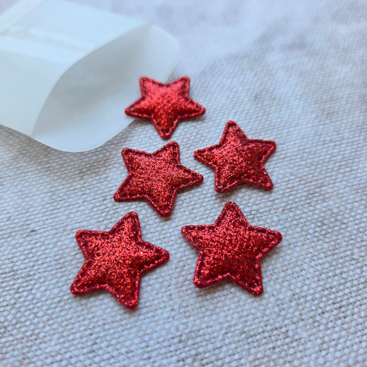 Red Glitter Star embellishment