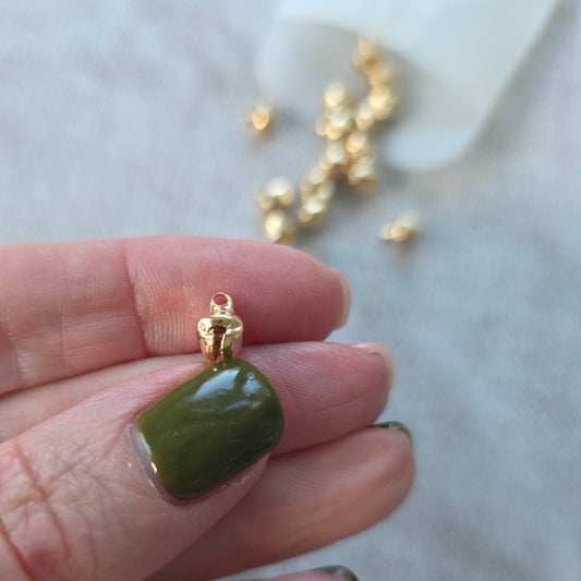 Tiny Metal Jingle Bells - Rose Gold