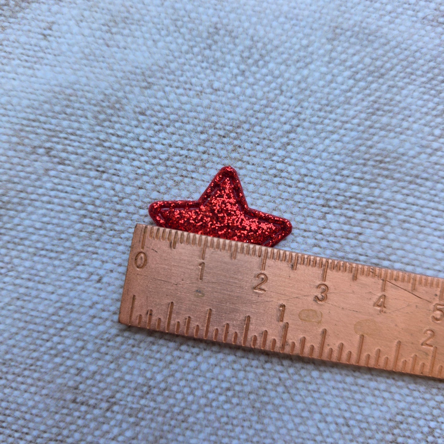 Red Glitter Star embellishment