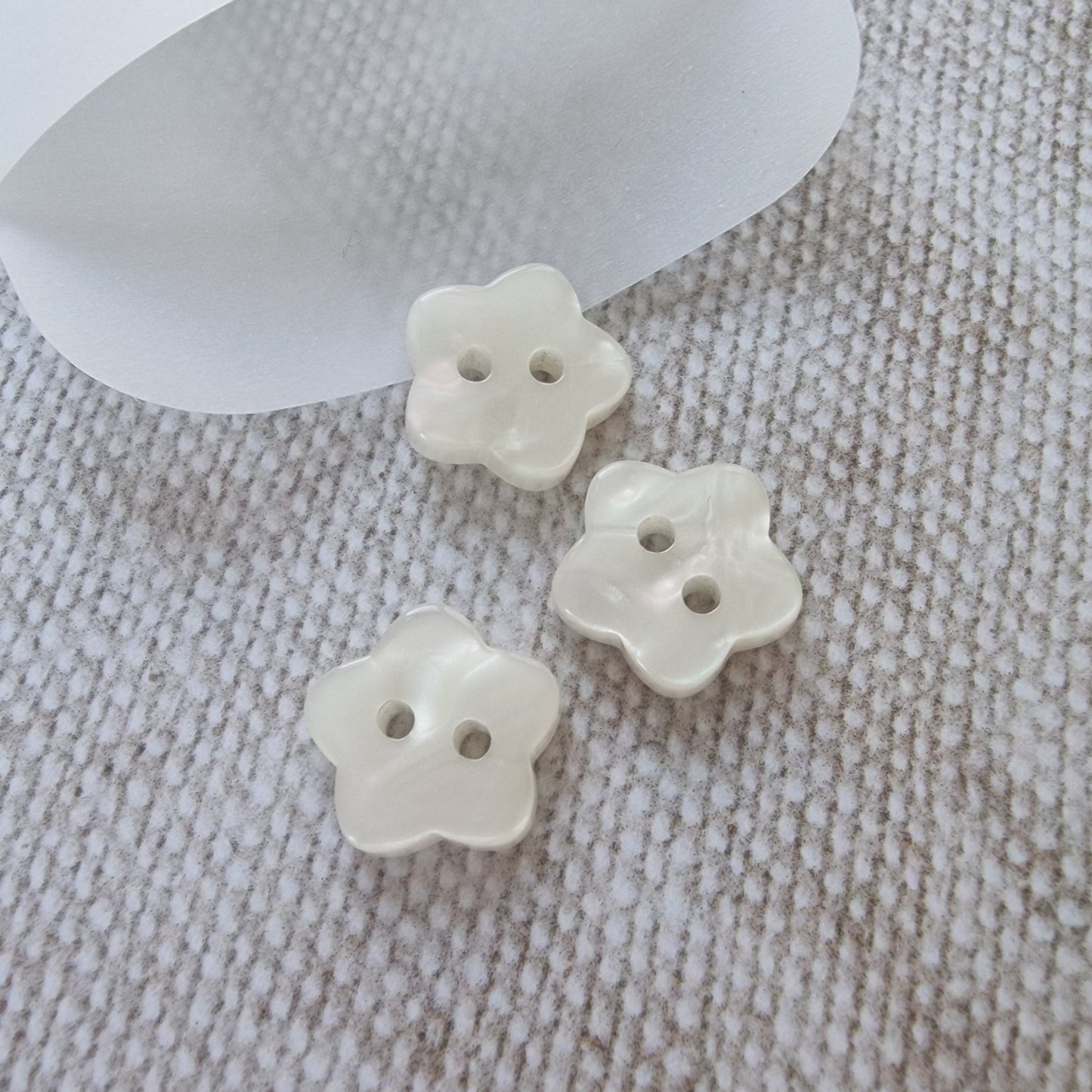 Pearl Flower Buttons