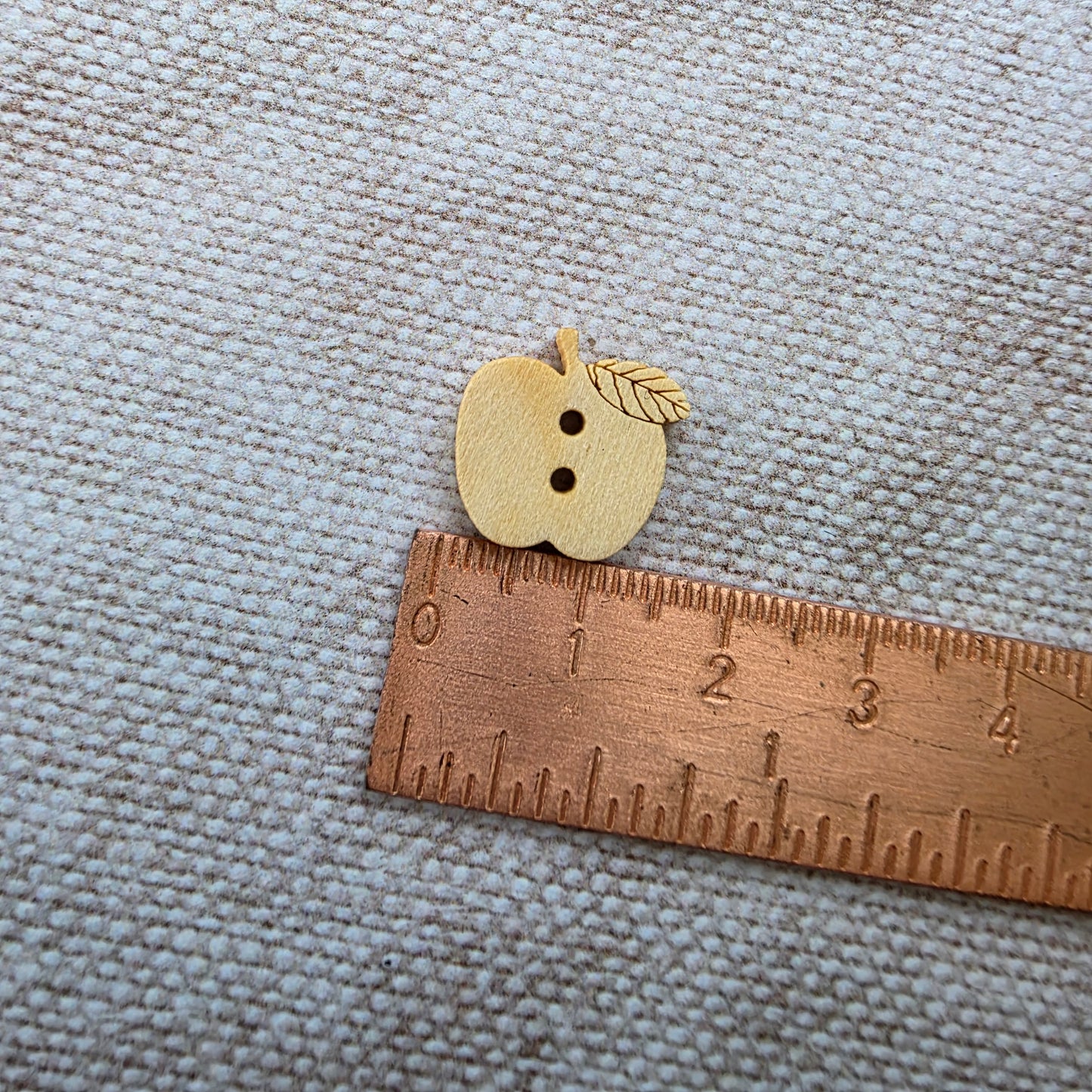 Wooden Apple Buttons