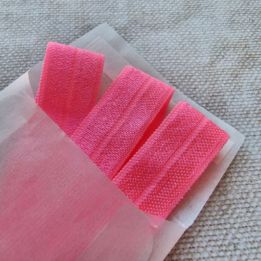 Bookband Elastic, neon pink