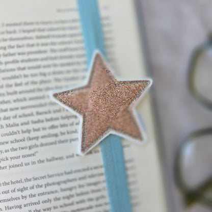 Sparkly Star Bookband SAMPLE pink / pink