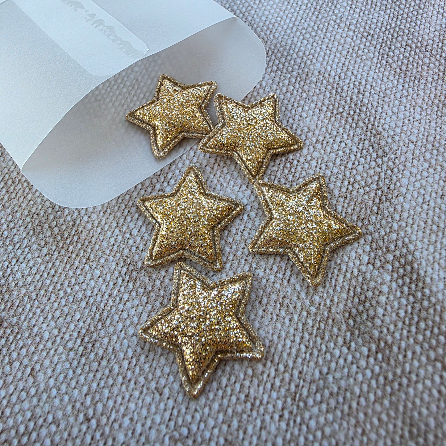Gold Glitter Star embellishment