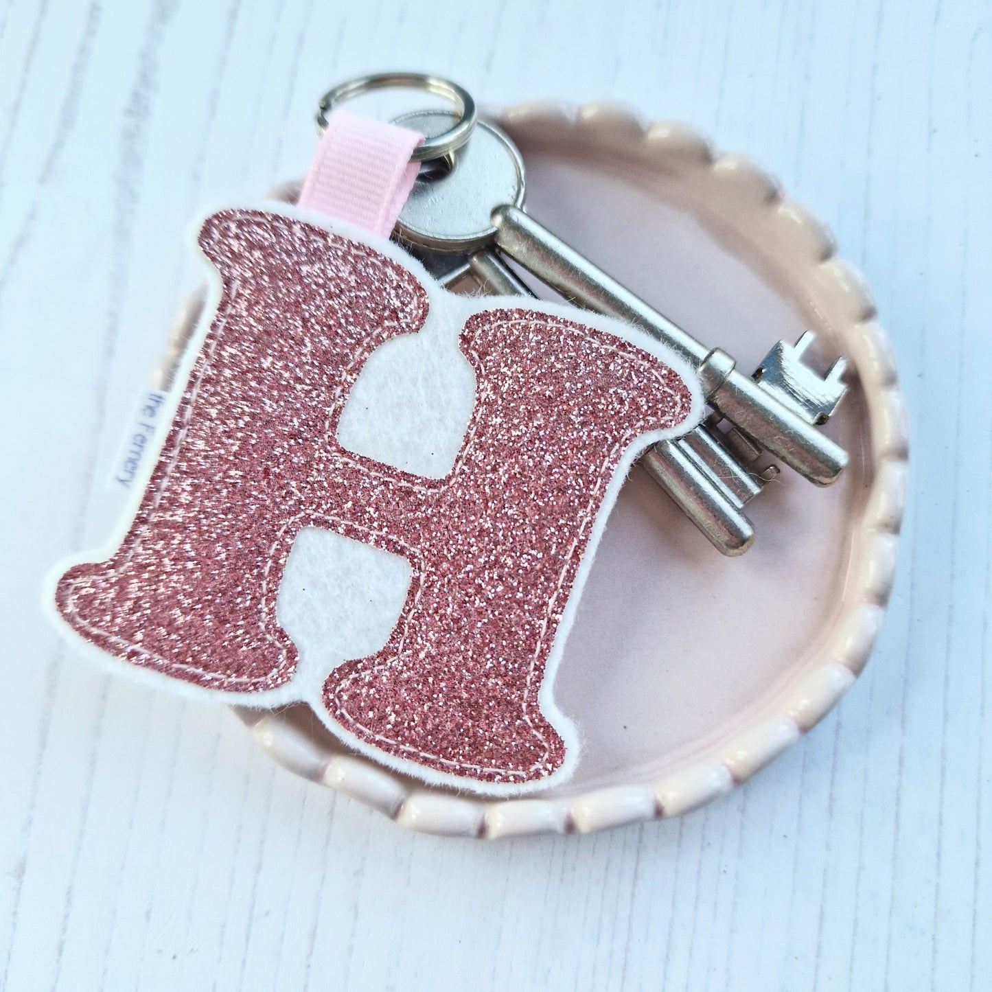 Decoration - Glitter Initial Keyring