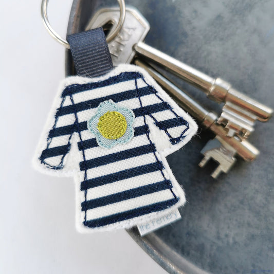 Keyring - Spring Breton Stripe Tee Keyring